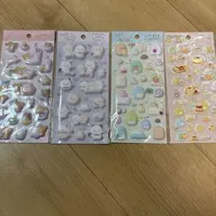 リラックマ すみっコぐらし いしよわちゃん シール 4枚セット