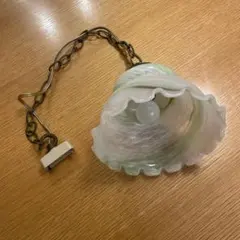 ガラス製ペンダントライト 白緑