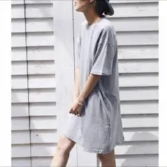 TODAYFUL ボーイフレンドTシャツ 無地 シンプル 春夏 半袖 グレーのサムネイル