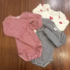 【美品】プチバトー　ロンパース　セット