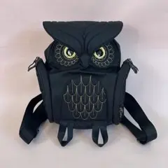 【morn creations】ミミズク フクロウ リュック 黒
