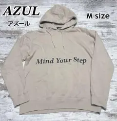 AZUL アズール　パーカー　フード　ベージュ　Mサイズ　メンズのサムネイル
