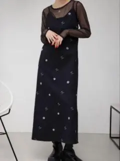 MARY QUANT × AZUL 総柄キャミワンピース