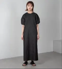 Amiur back open denim opsバックオープンデニムワンピースのサムネイル