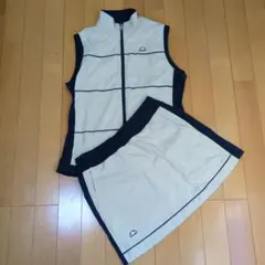 テニスウェア ベストとスカートセット