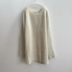 ANCELLM 26SS LINEN TUCK IN KNIT ivory 2 - メルカリ