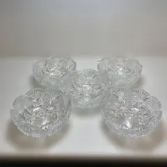 ボヘミアンクリスタルガラス ボウル5客セット ヴィンテージ品 ボヘミアンクリスタルガラス ボウル5客セット ヴィンテージ品 - メルカリ
