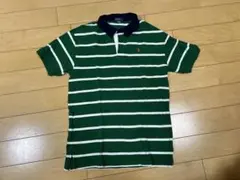 ラルフローレン Ralph Lauren 緑白ボーダーポロシャツ L16/18 - メルカリ