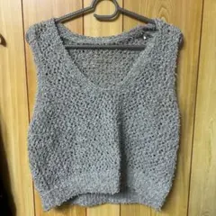 レディース ニットベスト