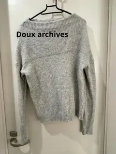 Doux archives グレー ニット