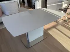 BoConceptボーコンセプトOCCAエクステンションテーブル　ホワイトガラス