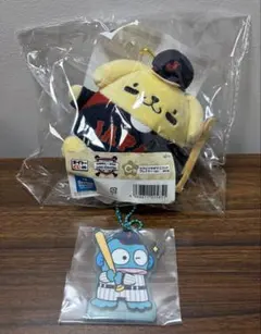 タイトーくじ 侍ジャパン×サンリオ C賞 カラビナ付きマスコット ポムポムプリン
