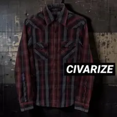 CIVARIZE チェック柄 長袖 ウェスタンシャツ 44 rock y2kのサムネイル