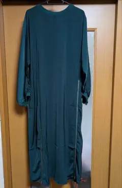 アンティカ新品タグあり！ジップ ファスナー アシンメトリーロングワンピース