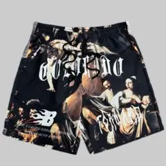 天使 アートプリント ショートパンツ XXL