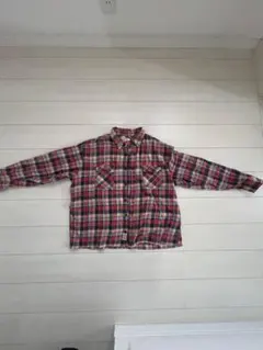 OILCAKE チェック柄 長袖ネルシャツ 3L