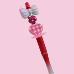リボンとハートのカスタムボールペン♡