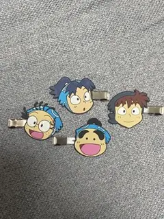 忍たま乱太郎　ヘアクリップ　土井先生・乱太郎・きり丸・しんべヱ