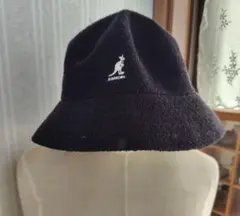 KANGOL バケットハット ブラック Mサイズ　バケハ　黒のサムネイル