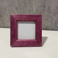 ミニ額　フォトフレーム ハンドメイド　S　ヴィンテージラズベリー　新品