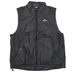 S 新品 ナイキ トレイル ランニングベスト プリマロフト 中綿 黒
