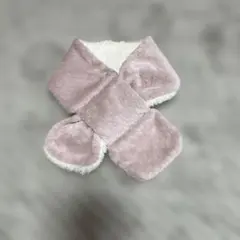 アフタヌーンティー ピンク フリース ネックウォーマー マフラー
