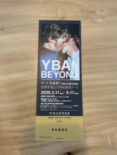 テート美術館 YBA&BEYOND展 国立新美術館 1枚 無料観覧券のサムネイル
