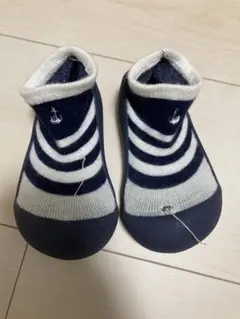 アティパス　 ベビーシューズ ボーダー　男の子　ファーストシューズ
