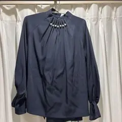 新品ネイビー パンツスーツ