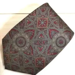 幾何学模様 ネクタイ ダークトーン