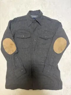 vintage ラルフローレン エルボーパッチ ウールシャツ