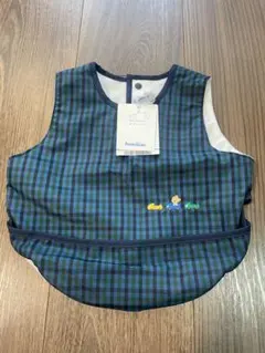 familiarお食事エプロン 青