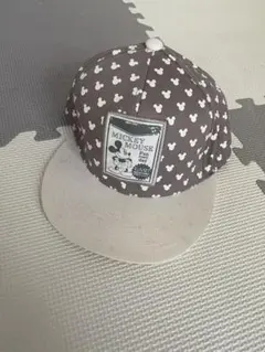 ミッキーマウス柄 キャップ 56.5〜58.5cm