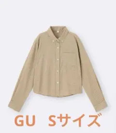 GU チェックショートシャツ. Sサイズのサムネイル