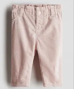 H&M コーデュロイパンツ ピンク 92