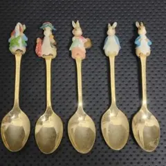 レア 希少 新品 ピーターラビット オリジナルスプーン 5本セット 箱