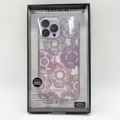 コーチ iPhone 13 12 Pro Max ケース パープルローズ