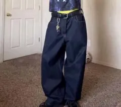 GAP スーパーバギーデニム　ダークリンス　ギャップ　36 32