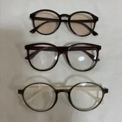 [新品]サングラス 3点セット ダークブラウン、ブラウン、グリーン