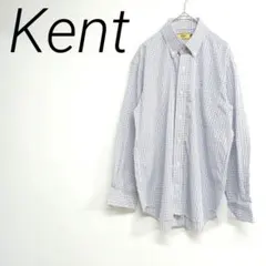 Kent チェック柄 長袖シャツ Mサイズ　 カジュアル　胸ポケット　M