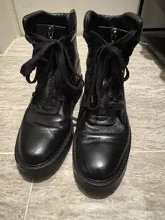 最終値下げ！SAINT LAURENT ブーツ 紐 サンローラン - メルカリ