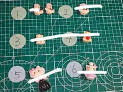 猫とクマのデコレーションパーツセット