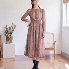 CELFORD 松田聖子さん着用 【38】チュールレースロングワンピース