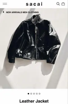 2026年最新】sacai 25ss レザージャケットの人気アイテム - メルカリ