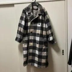 MOUSSY チェック柄 ダブルブレストコート サイズ1