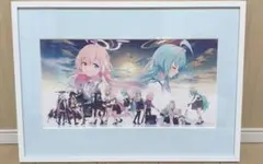 ブルーアーカイブ 夢が残した足跡 額装イラスト 箔加工アート ブルアカ