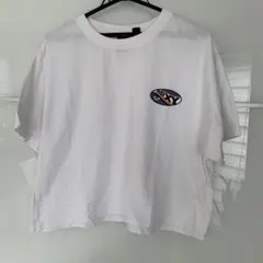 ROXY ロゴプリント Tシャツ ホワイト