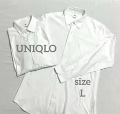 UNIQLO ユニクロ スーパーノンアイロン スリムフィット 2枚セット L