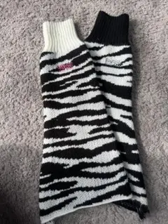 ゼブラ柄キッズレッグウォーマー