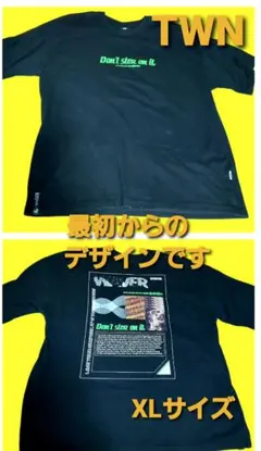 TWN半袖Tシャツ　TWNバッグプリントTシャツ　WAVERプリントTシャツ